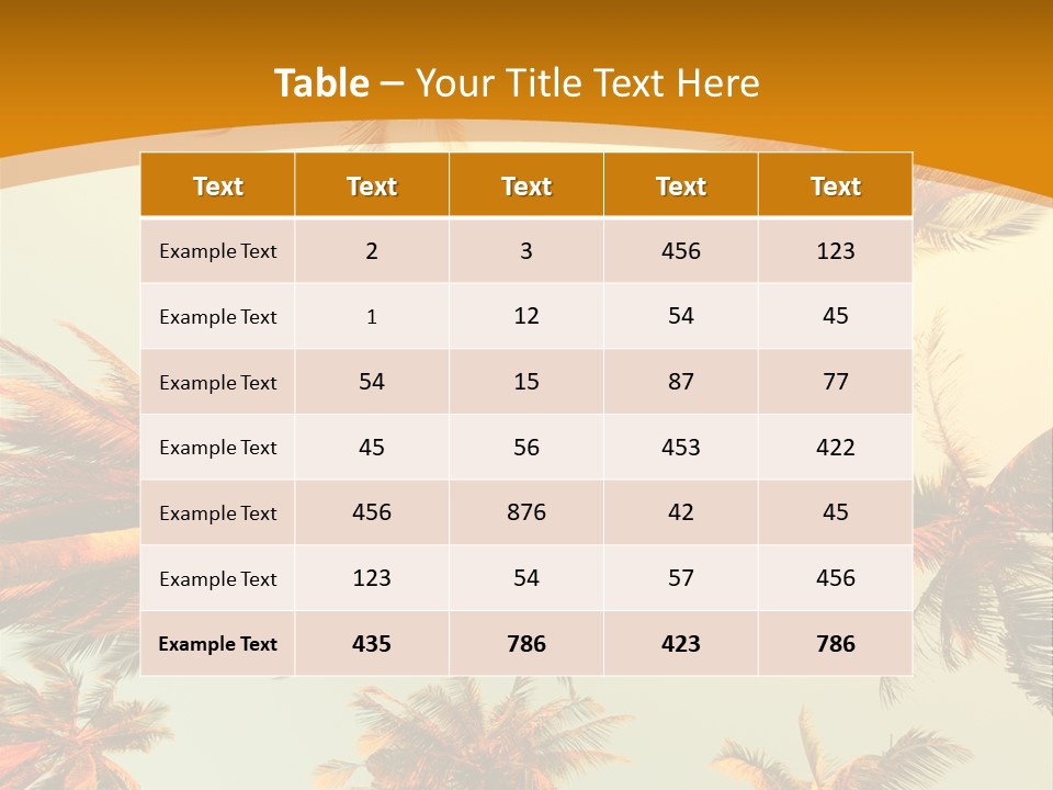 Lush Summer Tree PowerPoint Template