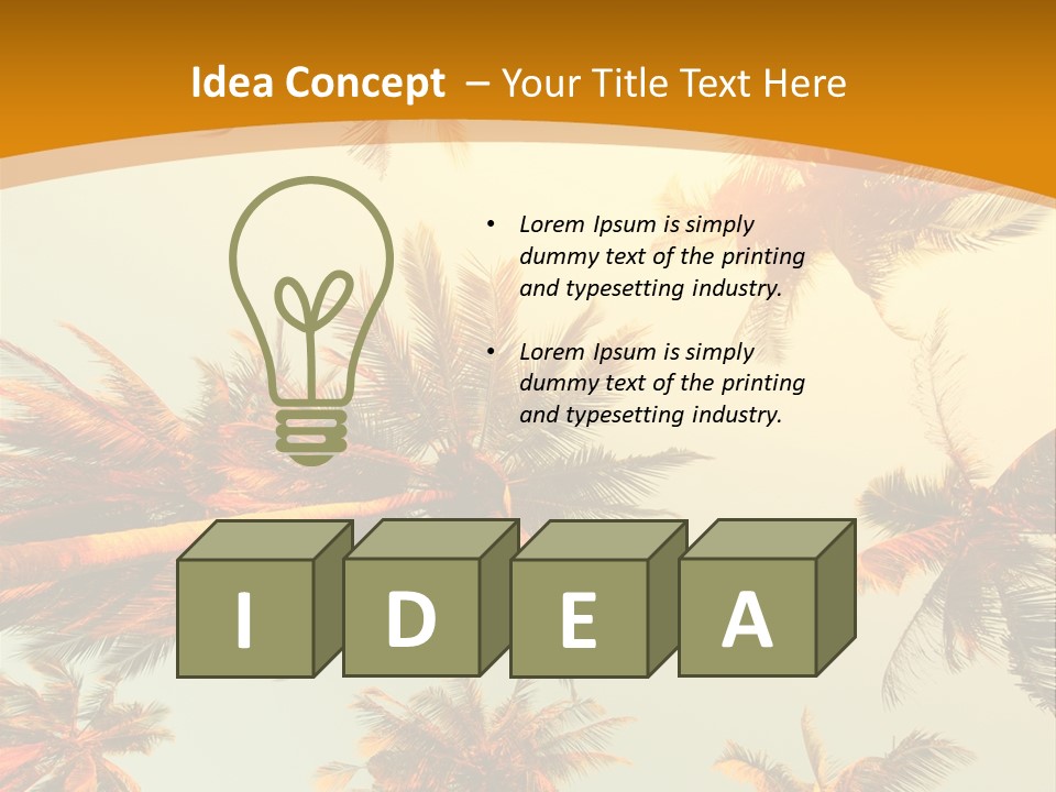 Lush Summer Tree PowerPoint Template