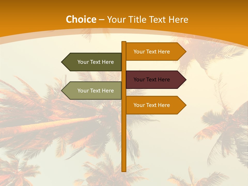 Lush Summer Tree PowerPoint Template
