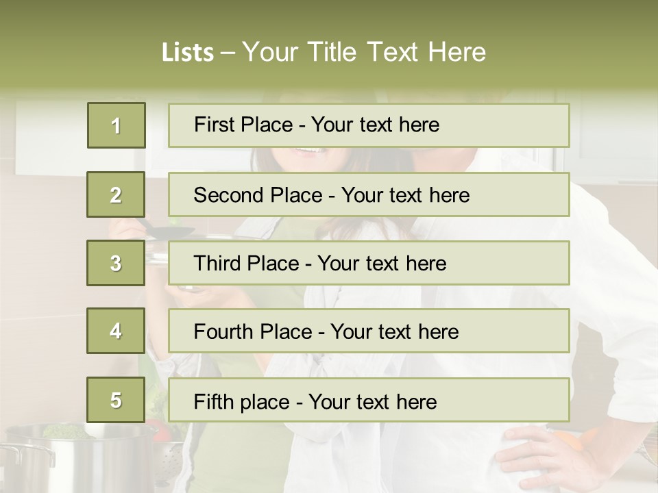 Lady White Lifestyle PowerPoint Template