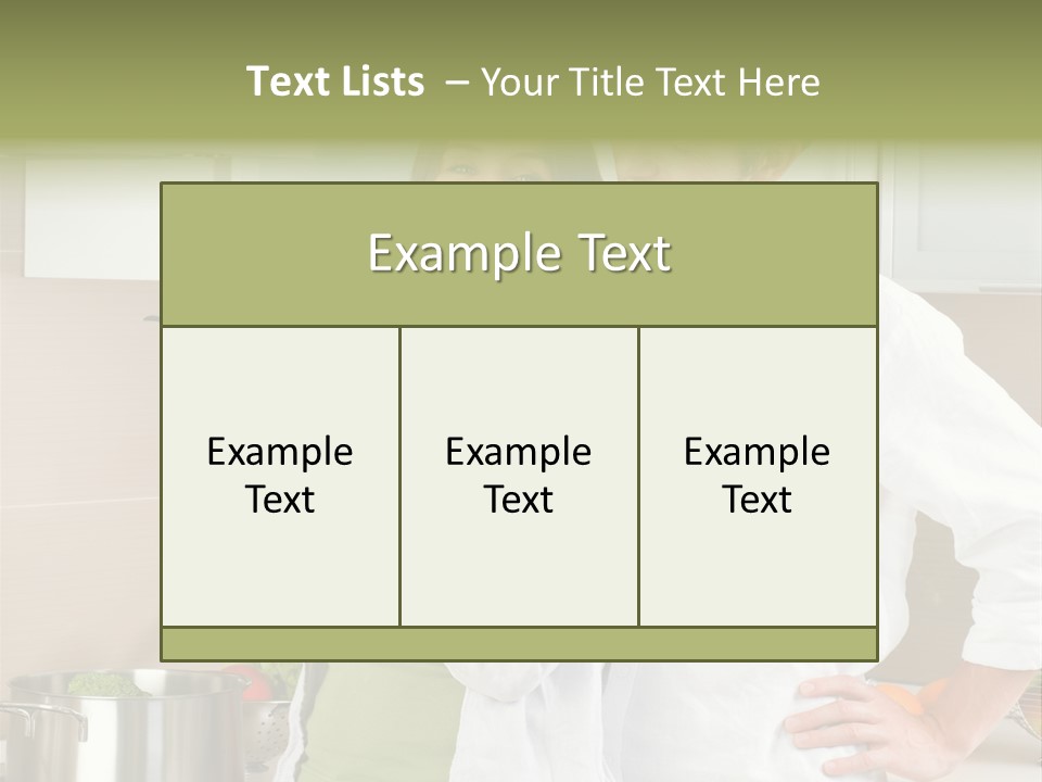Lady White Lifestyle PowerPoint Template