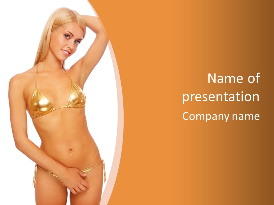 Woman Allure Sex Appeal PowerPoint Template