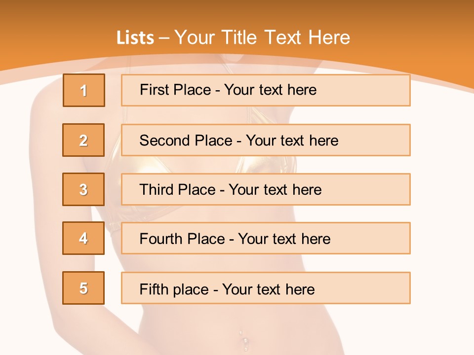 Woman Allure Sex Appeal PowerPoint Template