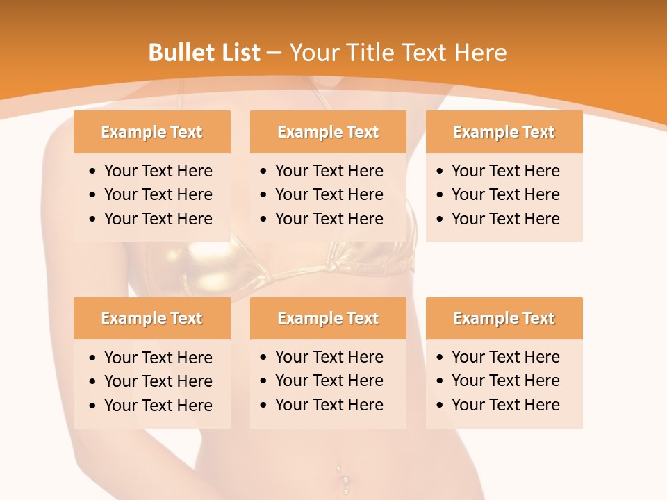 Woman Allure Sex Appeal PowerPoint Template