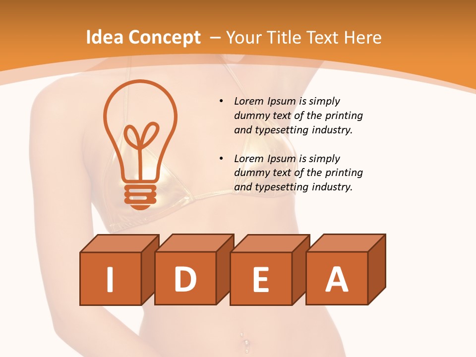 Woman Allure Sex Appeal PowerPoint Template