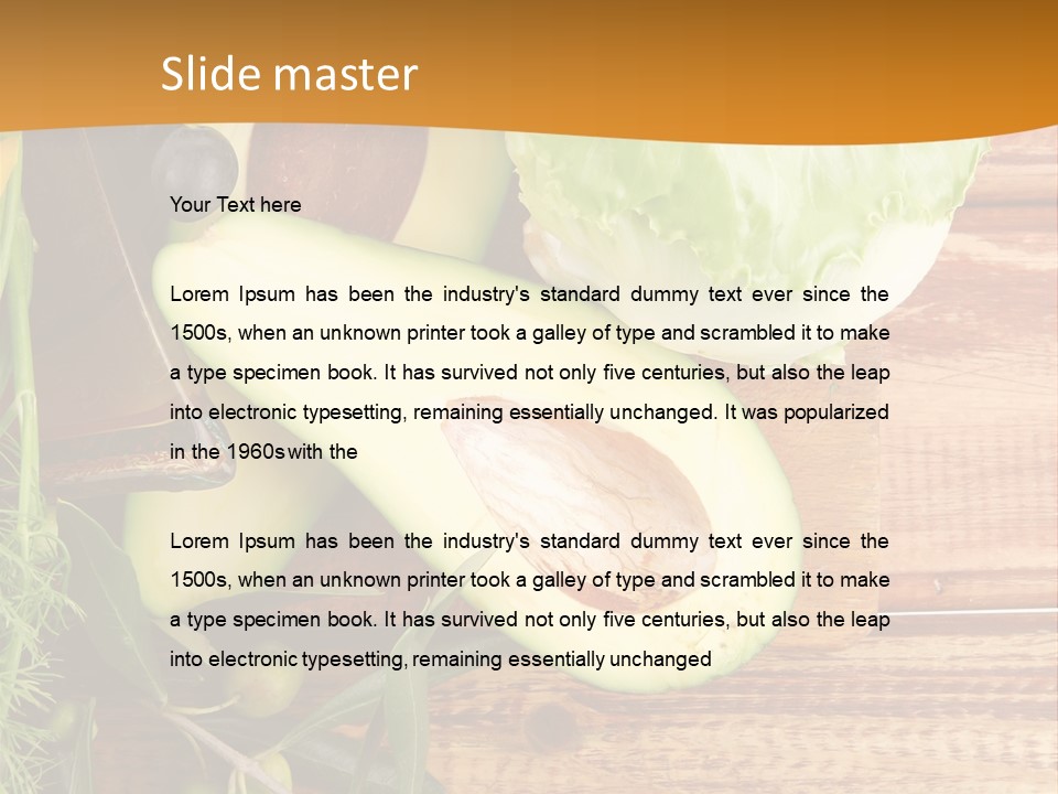 Lifestyle Nobody Wood PowerPoint Template