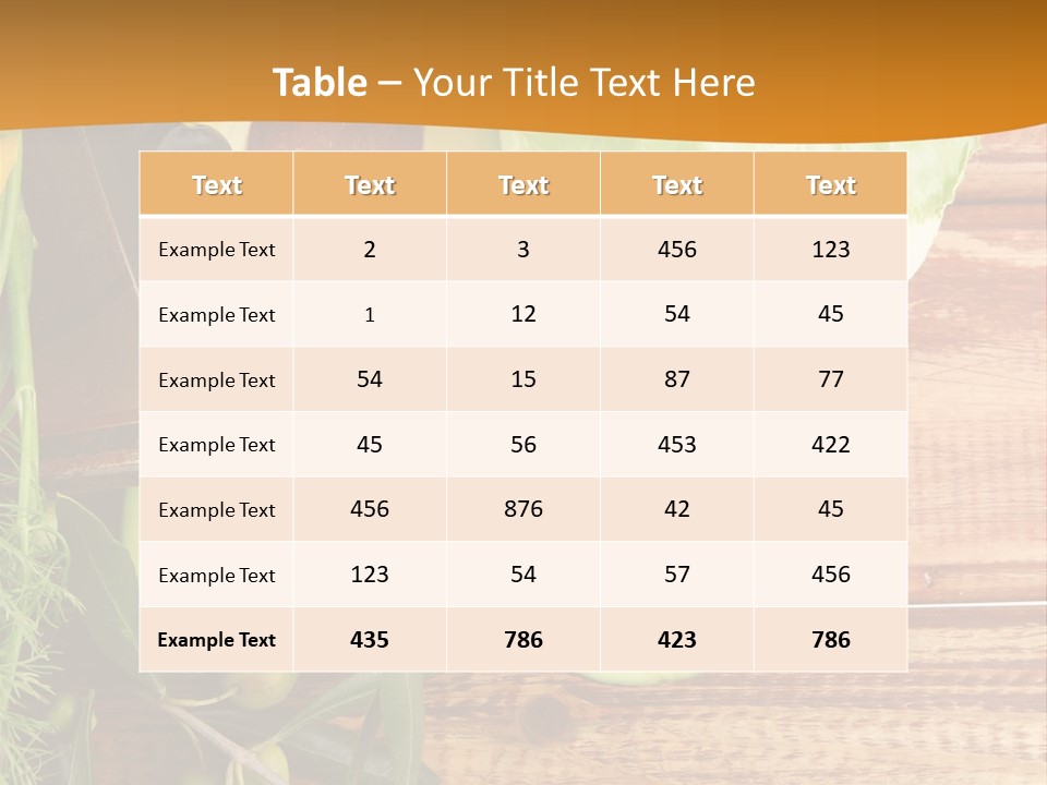 Lifestyle Nobody Wood PowerPoint Template