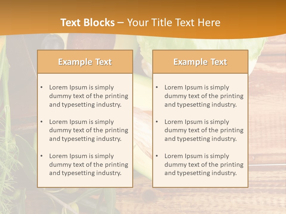Lifestyle Nobody Wood PowerPoint Template