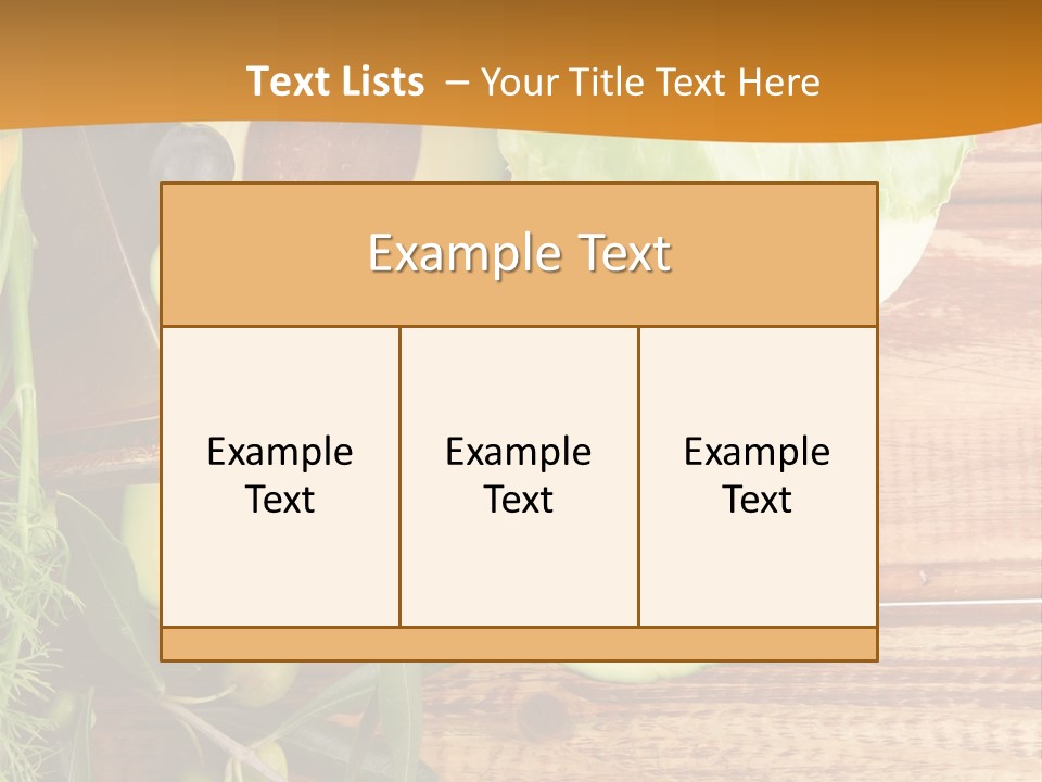 Lifestyle Nobody Wood PowerPoint Template