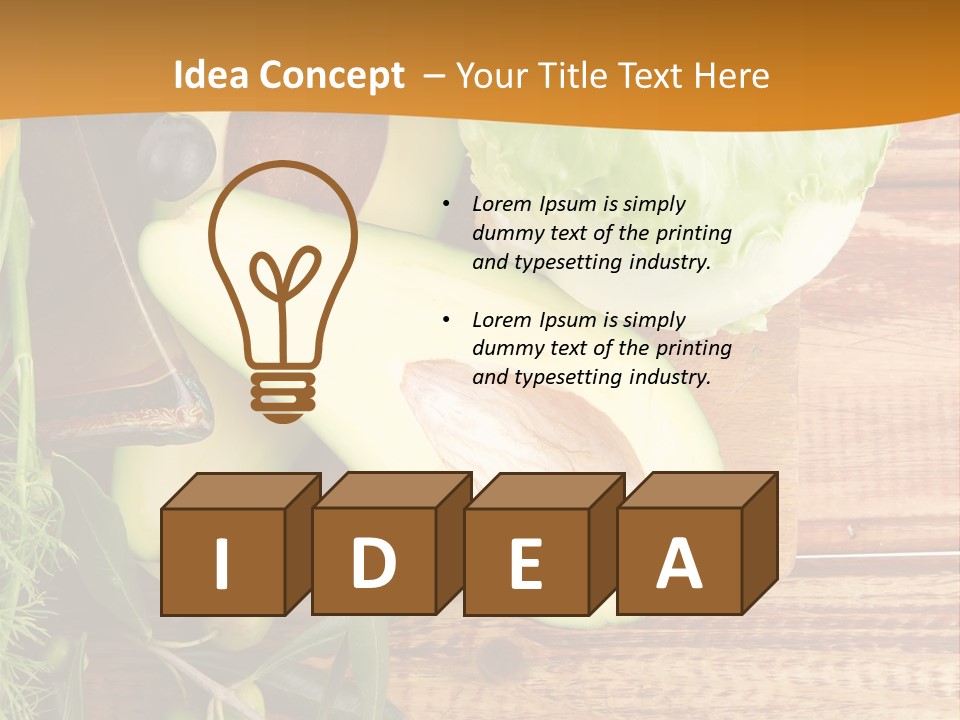 Lifestyle Nobody Wood PowerPoint Template