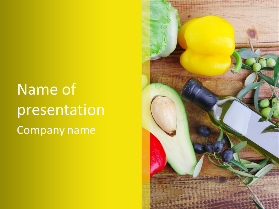 Eating Fennel Vegetable PowerPoint Template