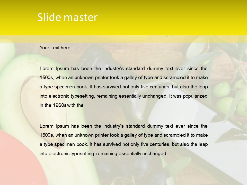 Eating Fennel Vegetable PowerPoint Template