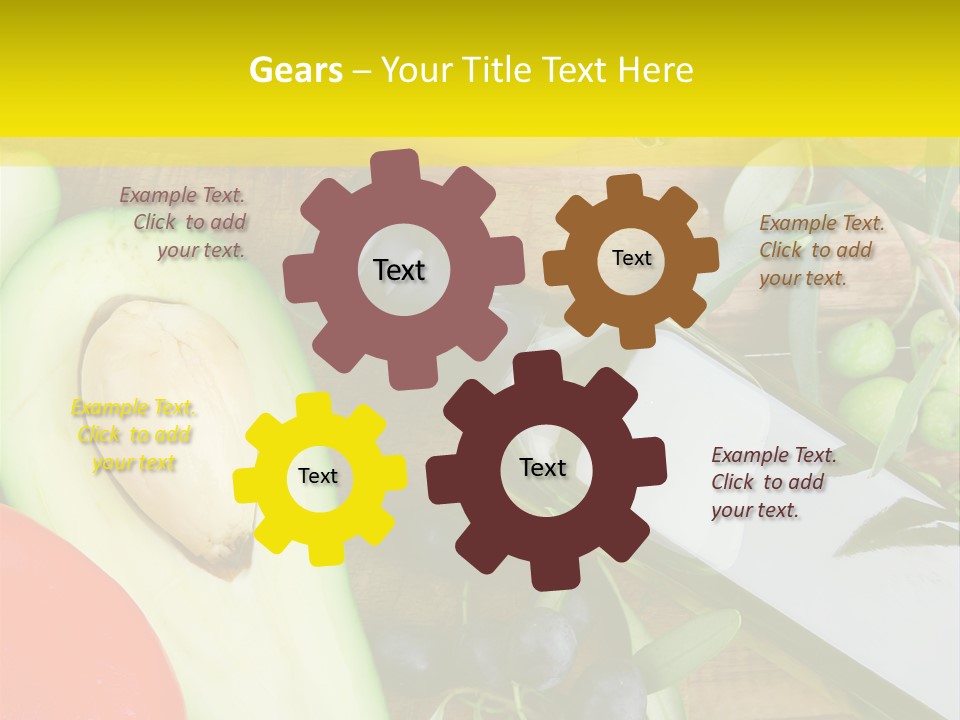 Eating Fennel Vegetable PowerPoint Template