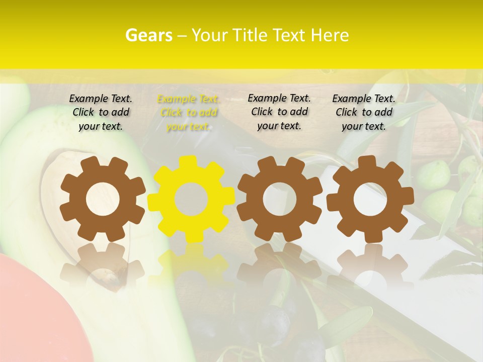 Eating Fennel Vegetable PowerPoint Template