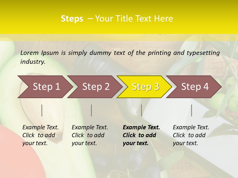 Eating Fennel Vegetable PowerPoint Template