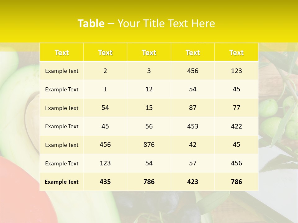 Eating Fennel Vegetable PowerPoint Template
