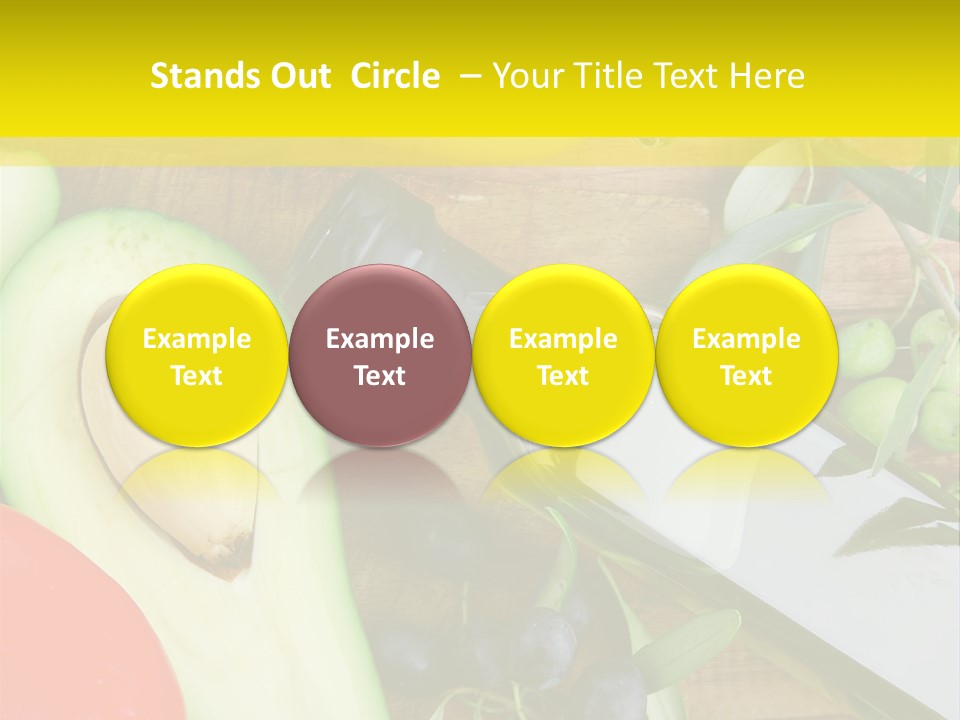 Eating Fennel Vegetable PowerPoint Template