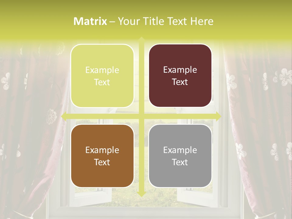 Air Beams Drapes PowerPoint Template