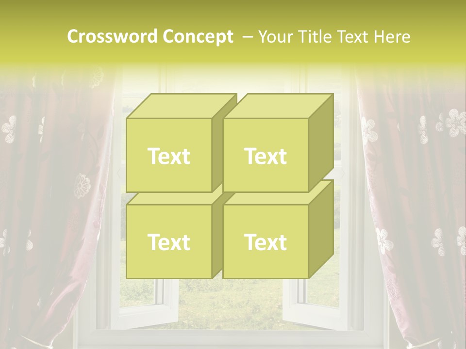 Air Beams Drapes PowerPoint Template