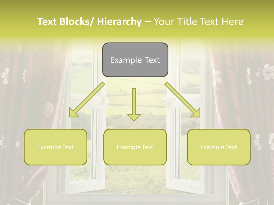 Air Beams Drapes PowerPoint Template