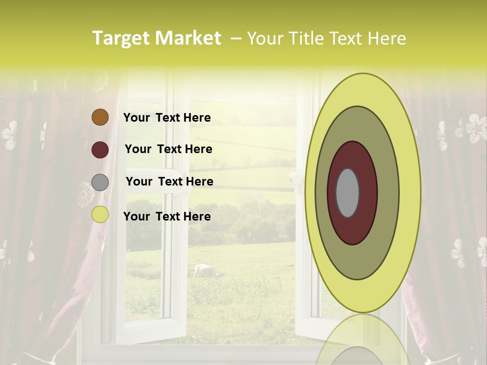 Air Beams Drapes PowerPoint Template