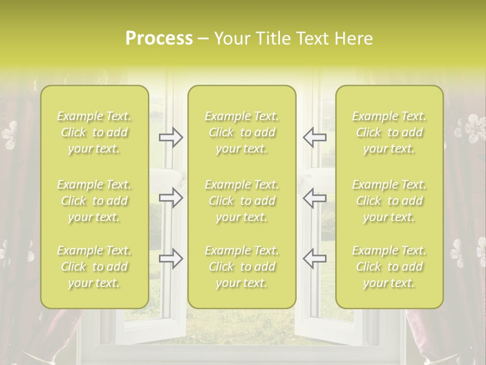 Air Beams Drapes PowerPoint Template