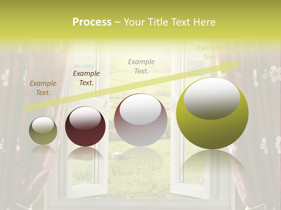 Air Beams Drapes PowerPoint Template