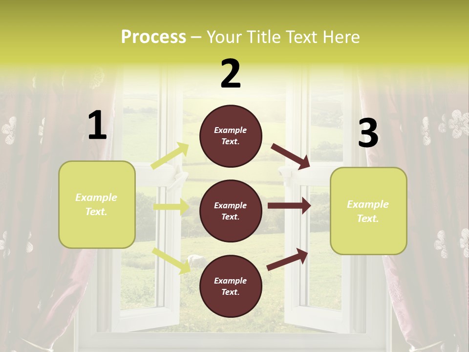 Air Beams Drapes PowerPoint Template