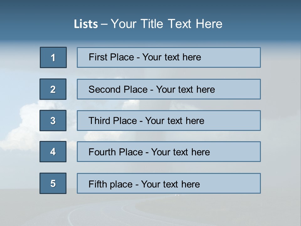 Nature Thunderstorm Storm Chasing PowerPoint Template