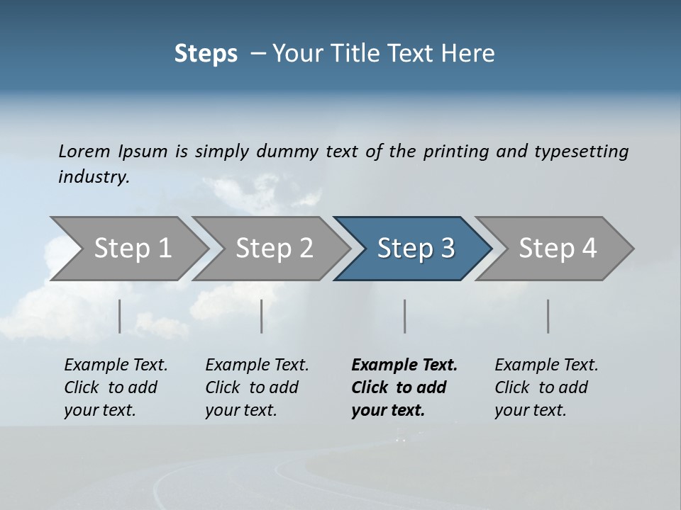 Nature Thunderstorm Storm Chasing PowerPoint Template