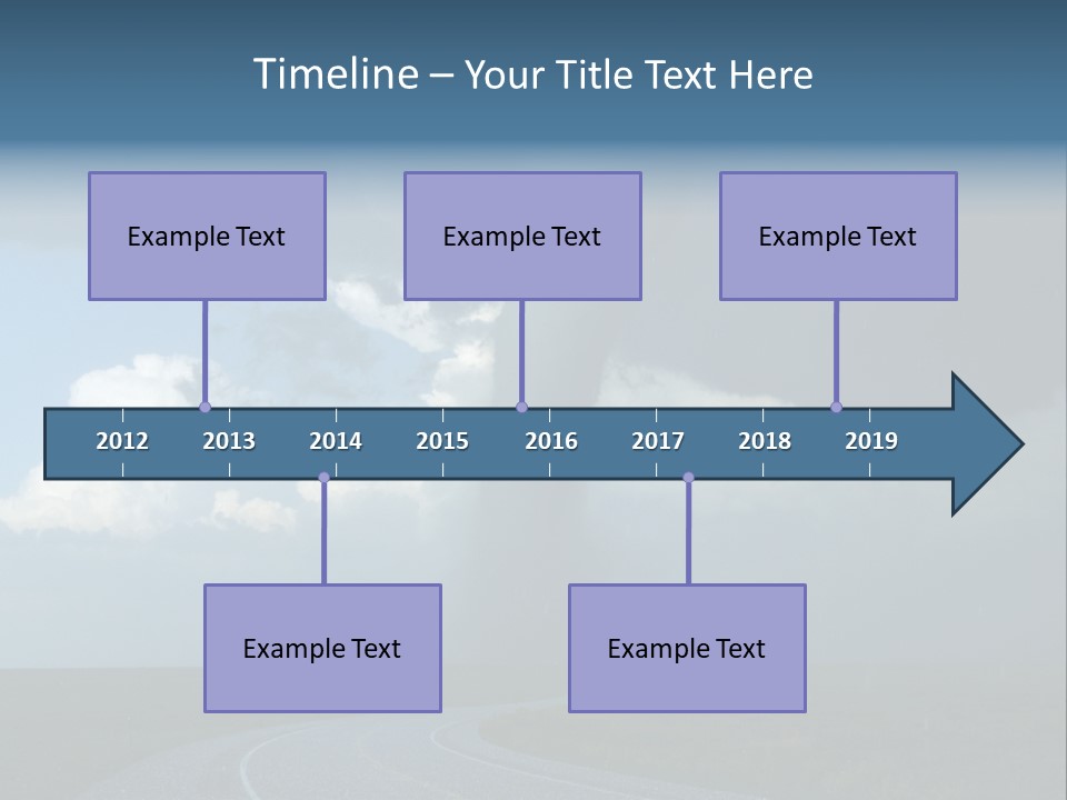 Nature Thunderstorm Storm Chasing PowerPoint Template