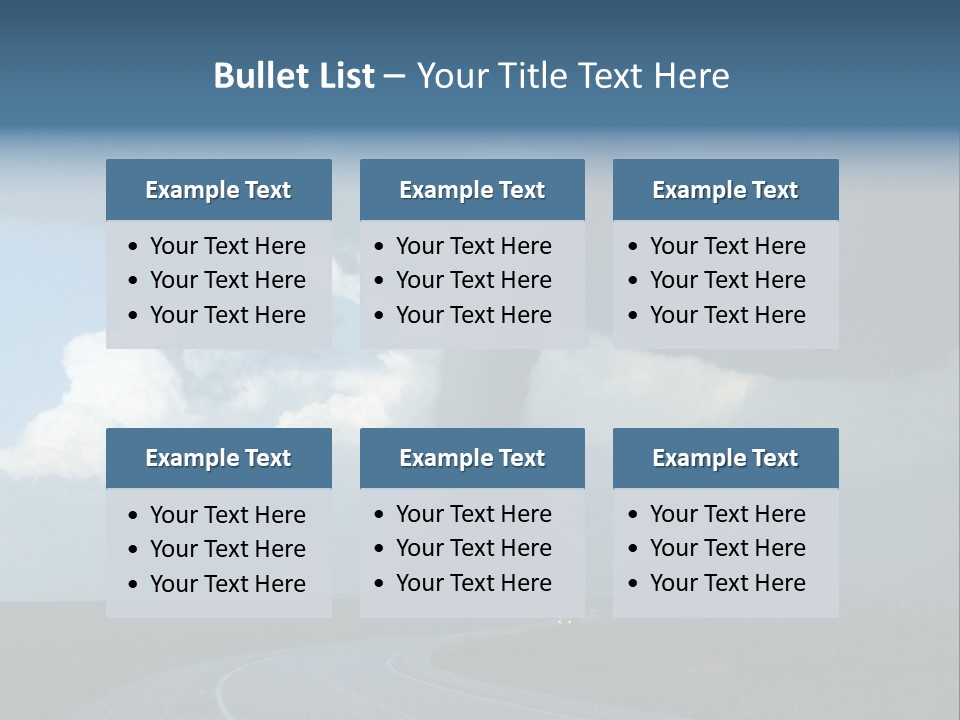 Nature Thunderstorm Storm Chasing PowerPoint Template