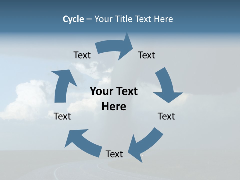 Nature Thunderstorm Storm Chasing PowerPoint Template