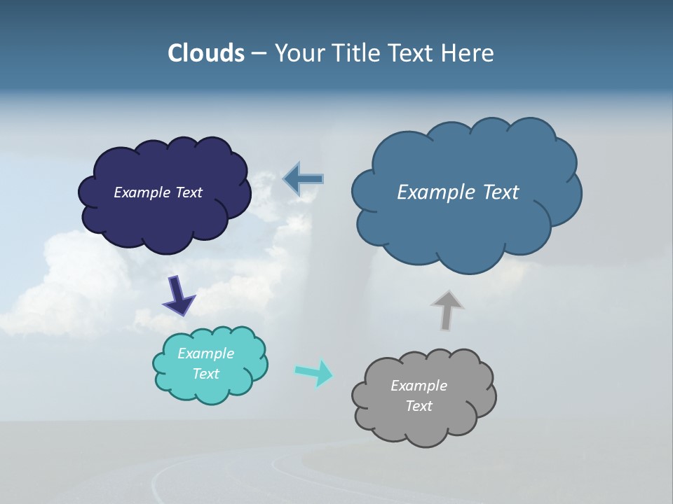 Nature Thunderstorm Storm Chasing PowerPoint Template