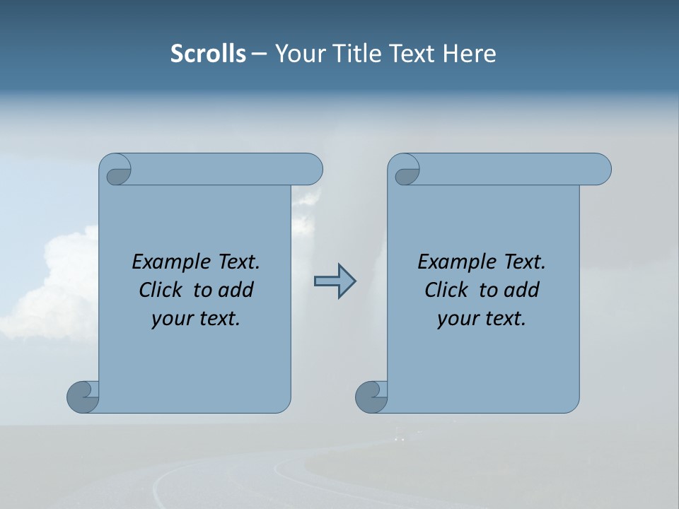 Nature Thunderstorm Storm Chasing PowerPoint Template