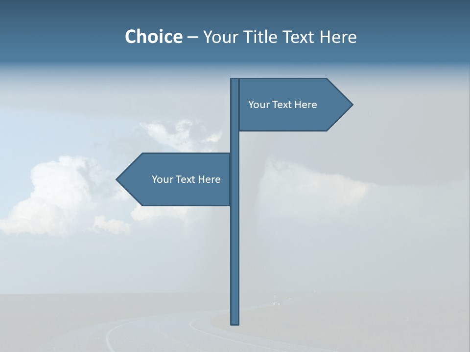Nature Thunderstorm Storm Chasing PowerPoint Template