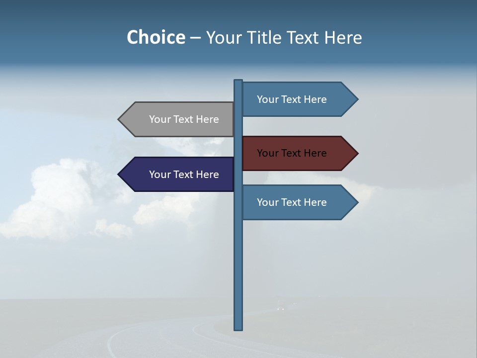 Nature Thunderstorm Storm Chasing PowerPoint Template