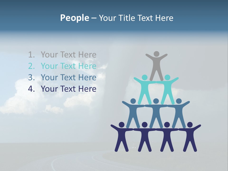 Nature Thunderstorm Storm Chasing PowerPoint Template