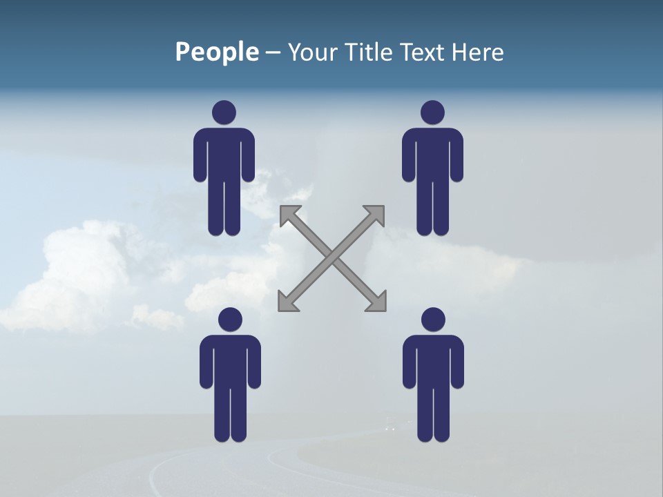 Nature Thunderstorm Storm Chasing PowerPoint Template