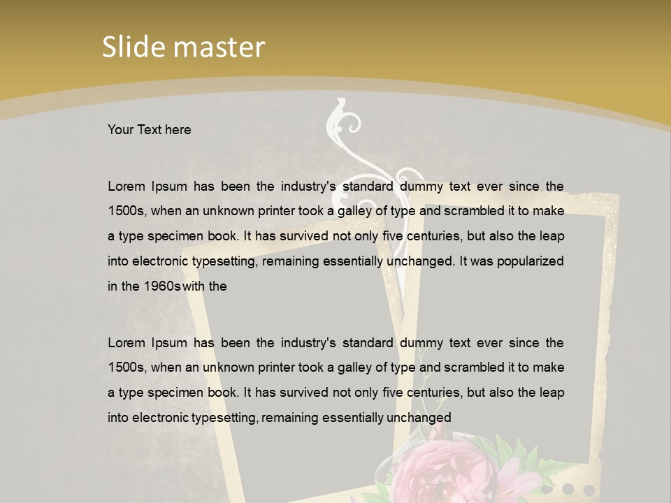 Book Royal Shabby PowerPoint Template