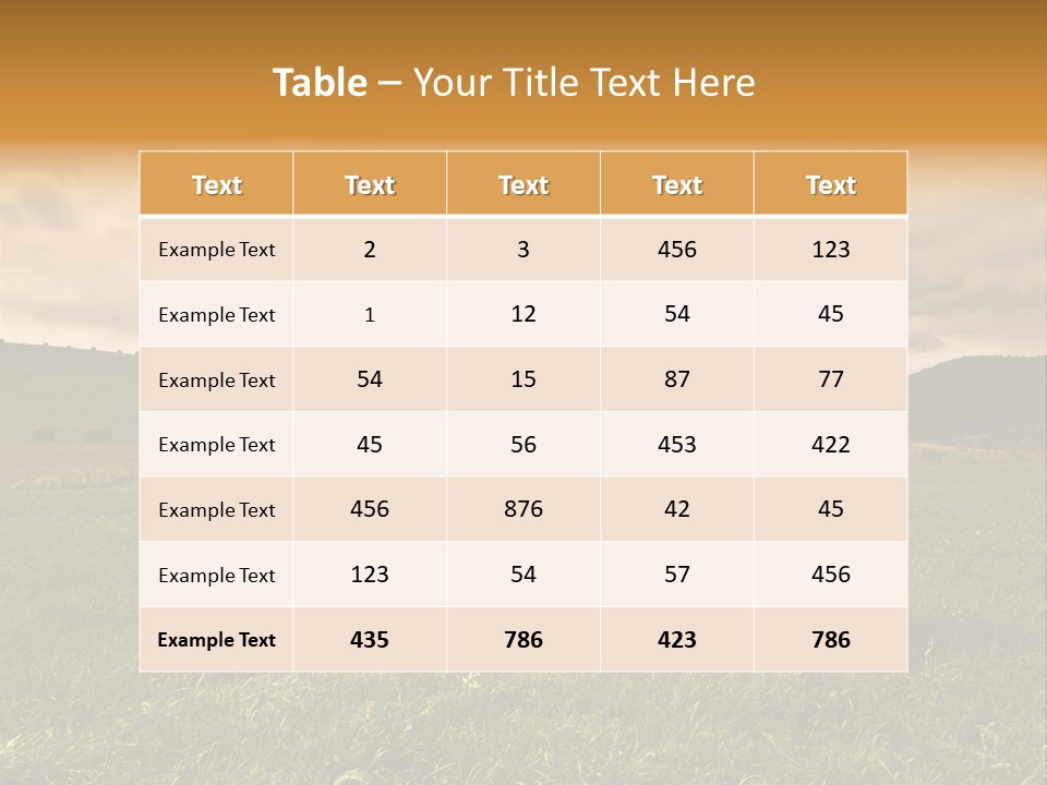 Landscape Scenery Sky PowerPoint Template
