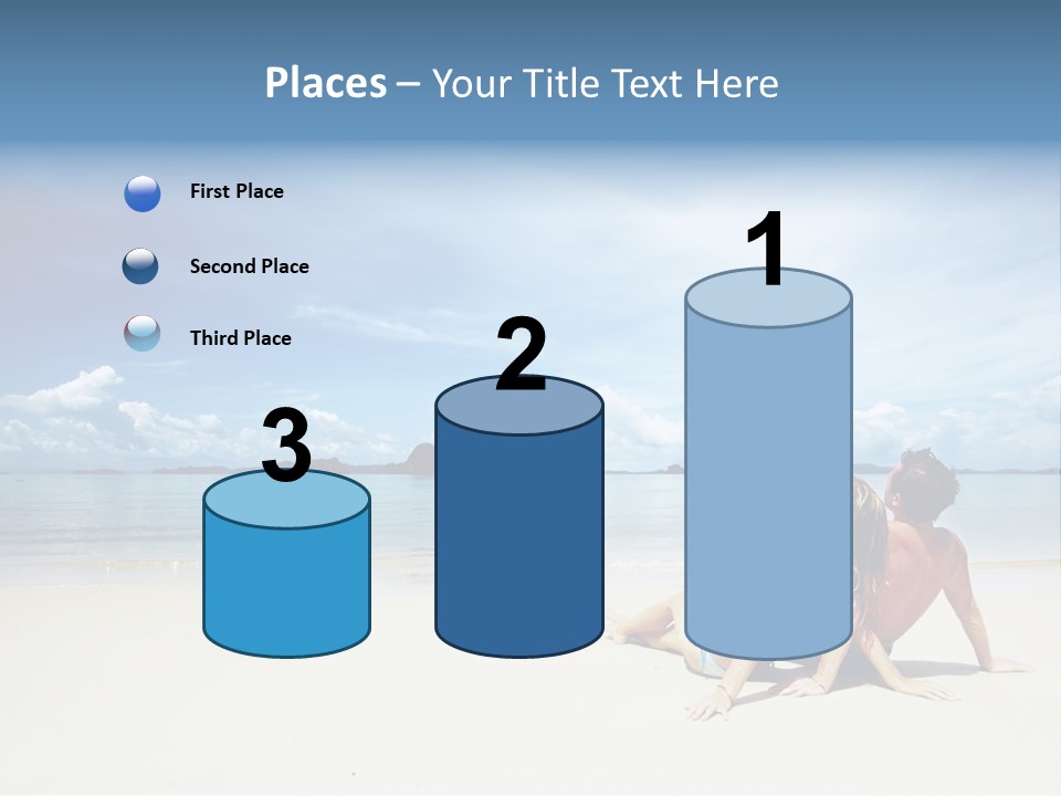 Sunlight Happiness Beach PowerPoint Template