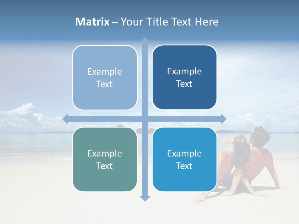 Sunlight Happiness Beach PowerPoint Template