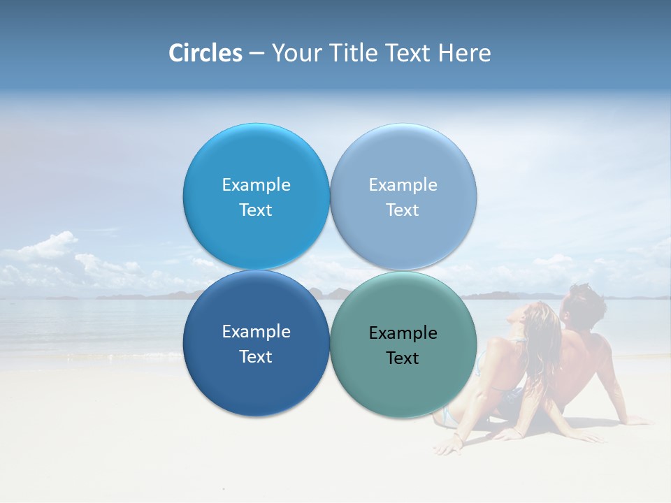 Sunlight Happiness Beach PowerPoint Template