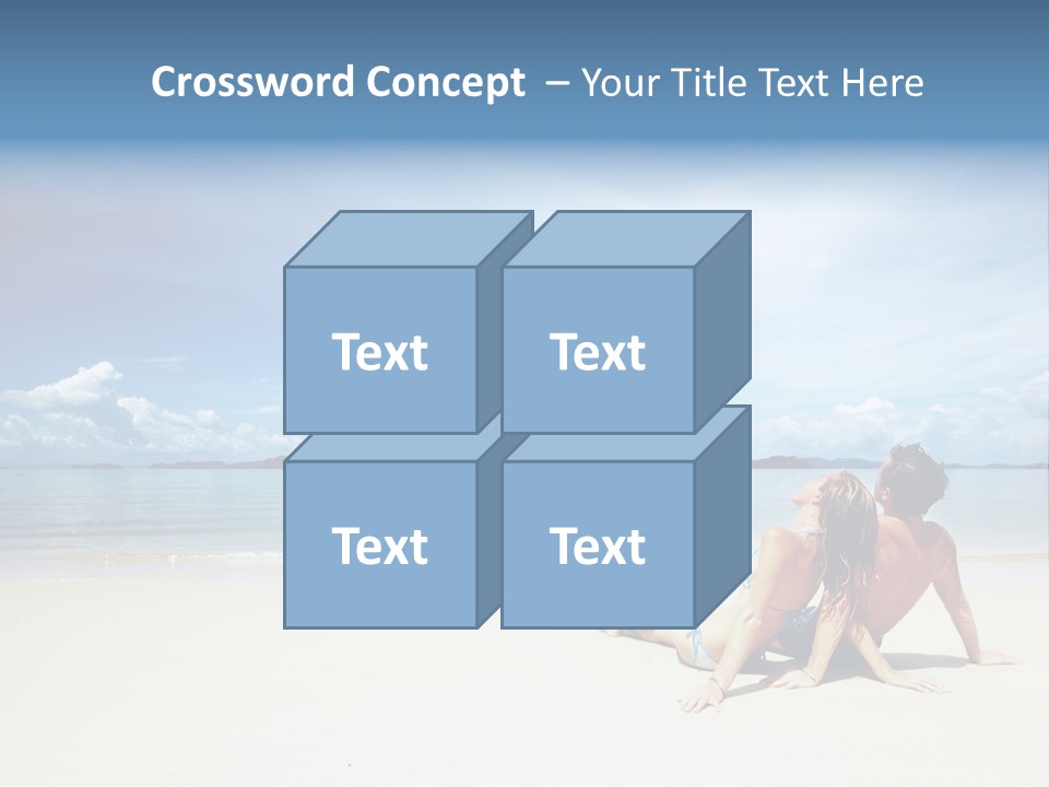 Sunlight Happiness Beach PowerPoint Template