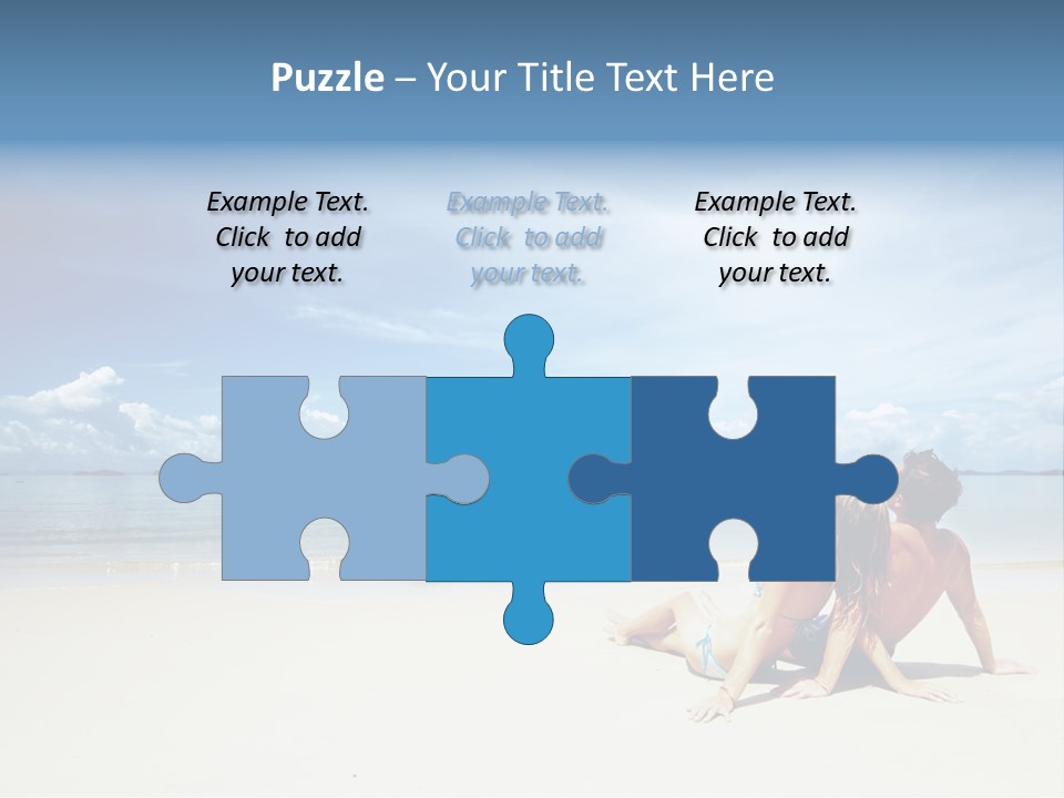 Sunlight Happiness Beach PowerPoint Template