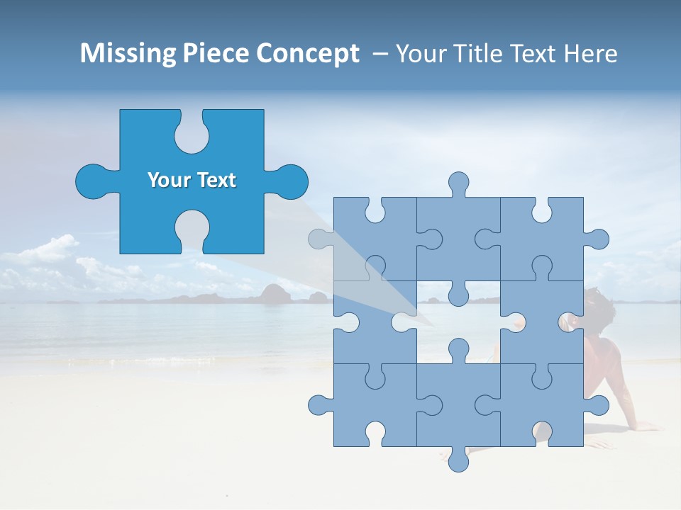 Sunlight Happiness Beach PowerPoint Template