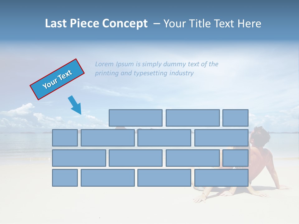 Sunlight Happiness Beach PowerPoint Template