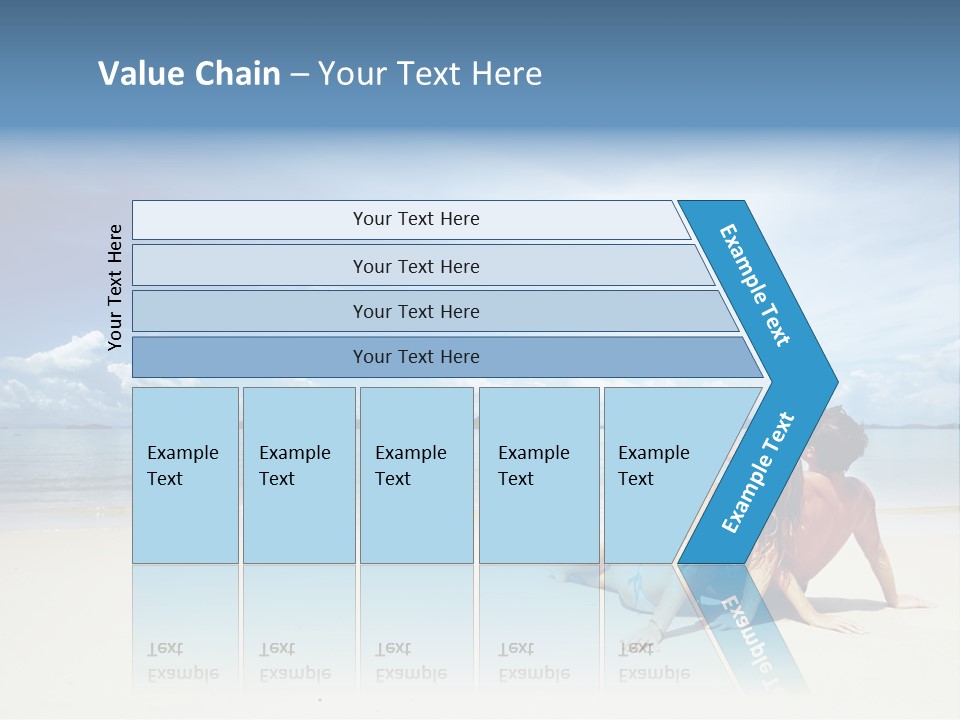 Sunlight Happiness Beach PowerPoint Template
