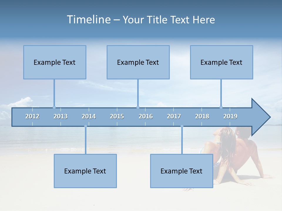 Sunlight Happiness Beach PowerPoint Template